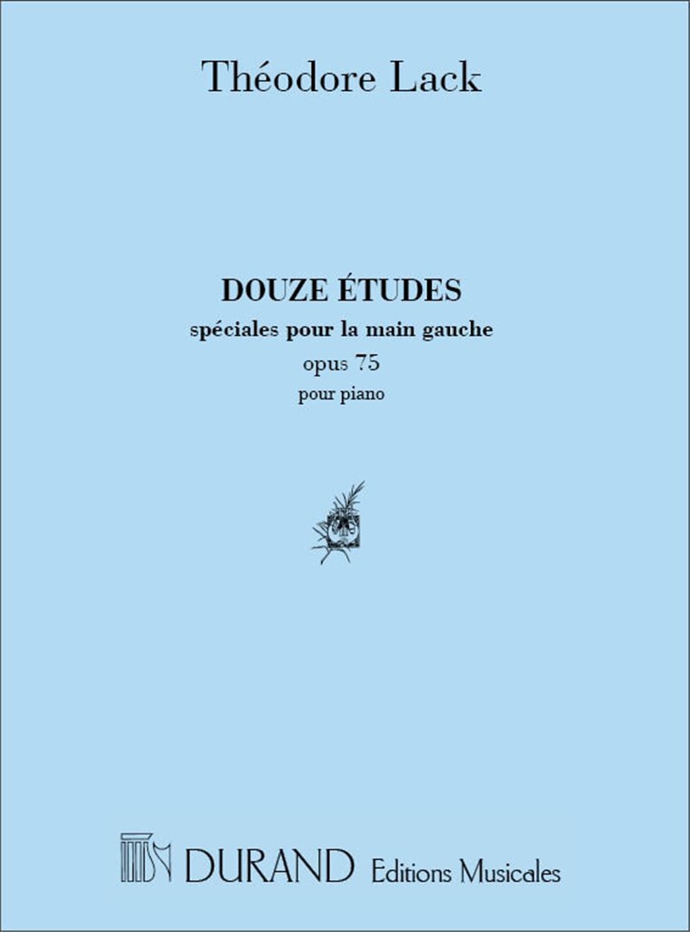 12 Etudes Main Gauche Piano